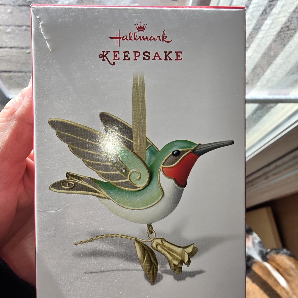 Hallmark Keepsake Hummingbird Ornament - Green and Red